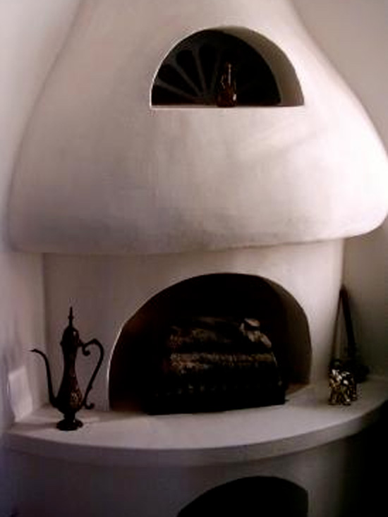 Kamin und Ofenausstellung - offener Rundkamin