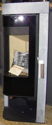 Eckkaminofen halbrund