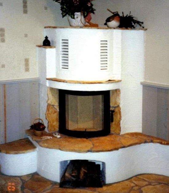 Künstlerofen mit Naturstein